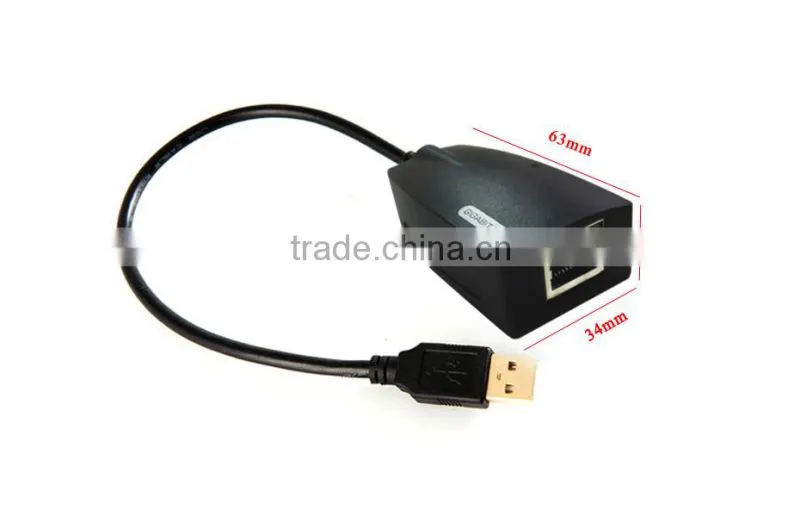 USB2.0 Male to Lan RJ45 Card Female Ethernet 10/100Mbps Wired Network Lan Cable Adapter