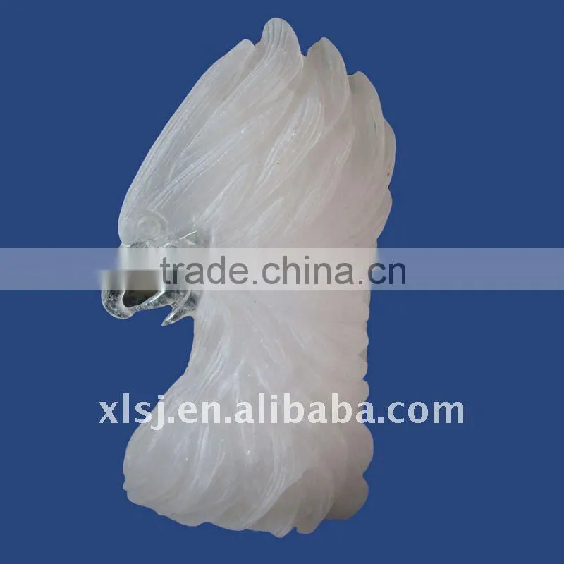 Natural Crystal Eagle Head for Christmas