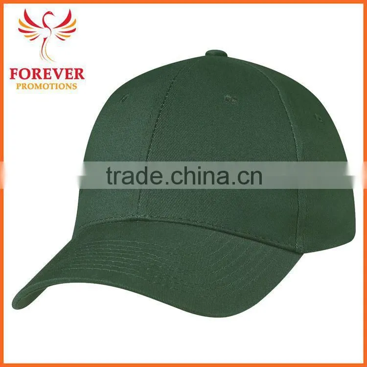 Chinese Supplier Cheap Emroidery Forest Green Custom logo Baseball Cap