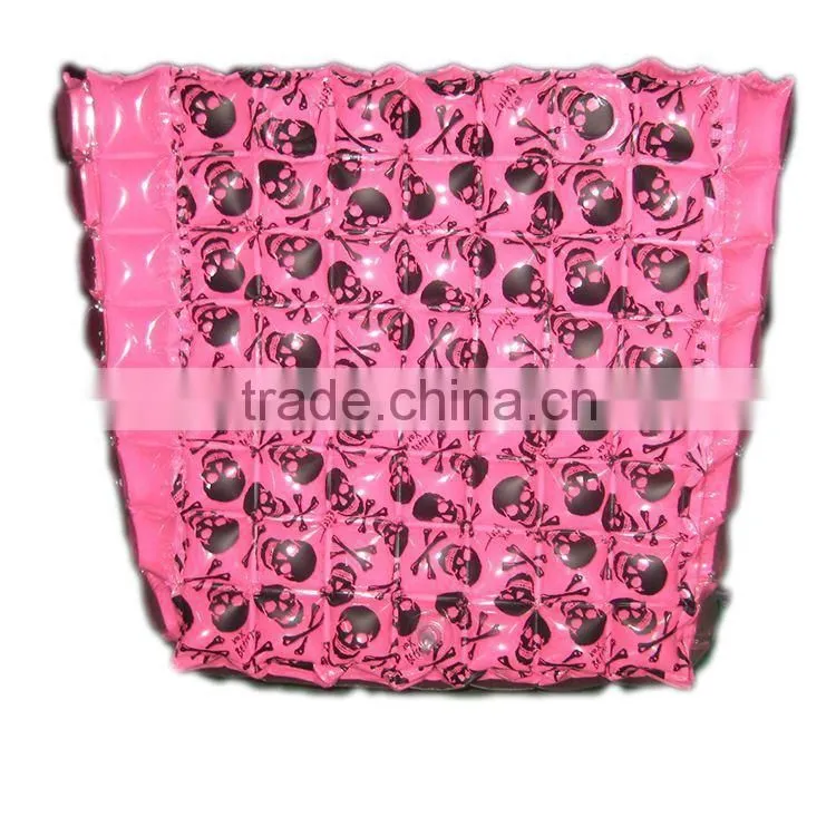 fashion orange color inflatable bubble beach bag shoulder bag