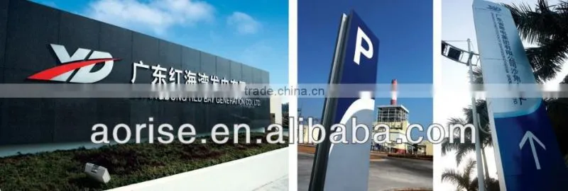 Aluminum signs for office building