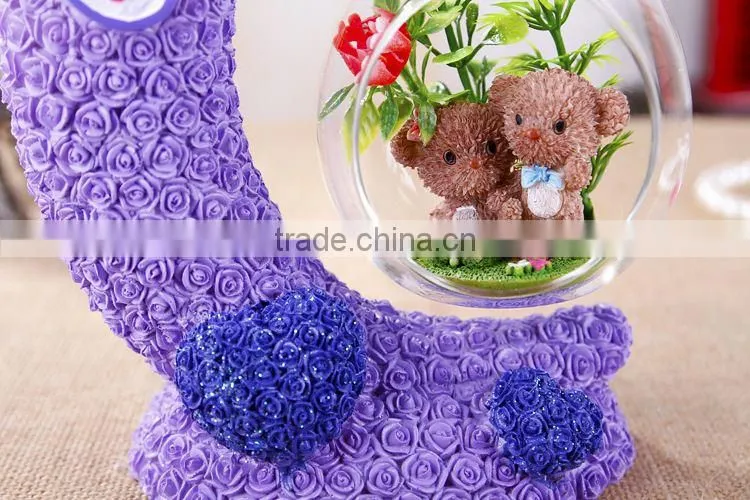 Novelty gift pouch miniature fairy garden plastic mini bathtub as gift , door gift birthday