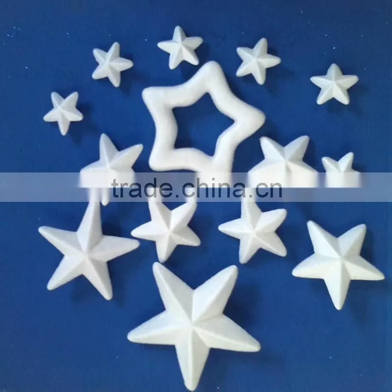 YIWU hollow plastic christmas star/styrofoam star for christmas decoration