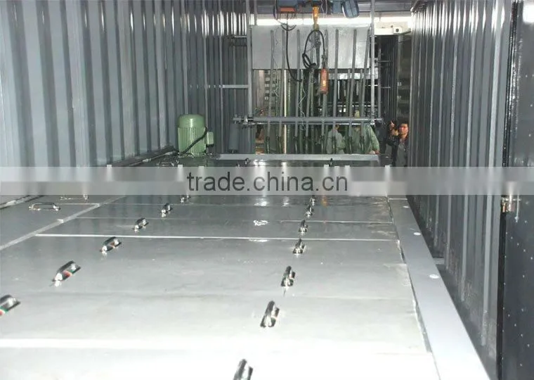 Large containerized block ice machine with new technology for Africa