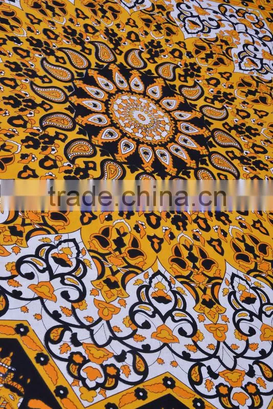Indian Star Mandala Tapestry Cotton Mandala Bed cover 100% Cotton Indian Bedspread, Bohemian Tapestry wholesale jaipur