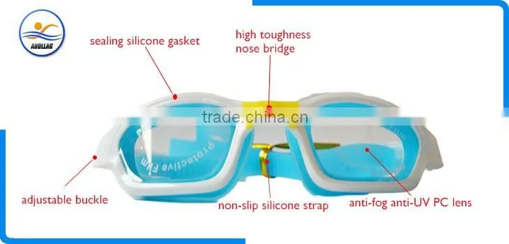 The best price low MOQ safety and comfortable anti UV silicone swimming goggles