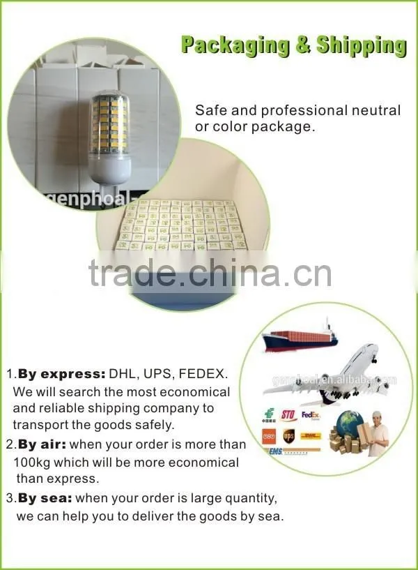 2016 Hot sale 220v 5w/6w/7w/8w/9w e27 led corn light