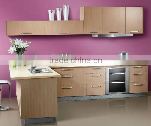 New design modern kitchen cabinet with PVC/UV/glossy
