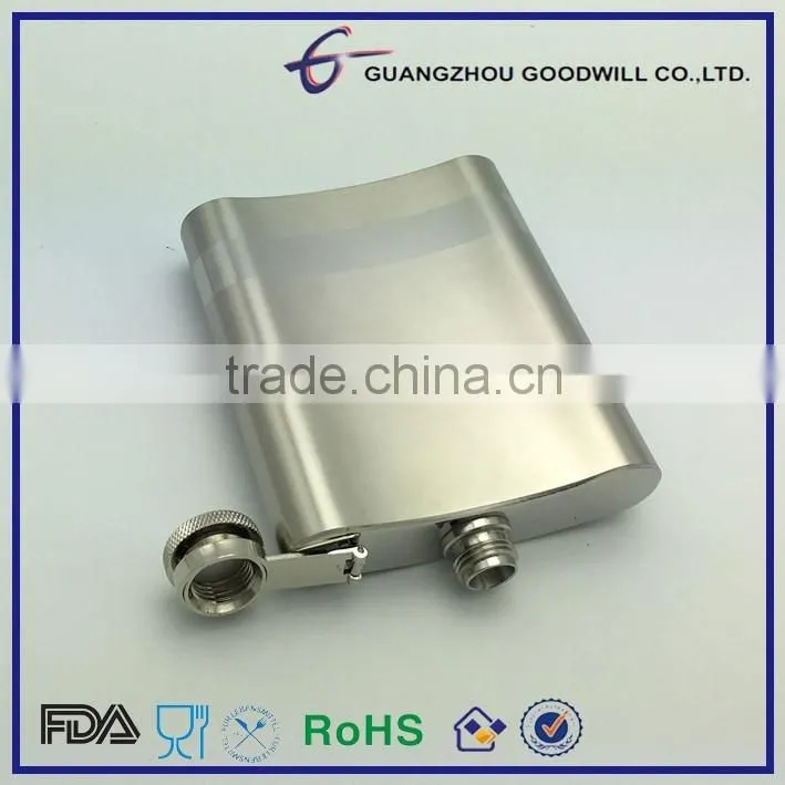 6oz Stainless Steel promotional hip flask