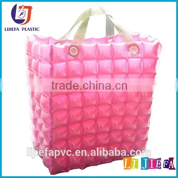Inflatable green transparent PVC handbag ,PVC handbag ,Inflatable beach handbag,Inflatable Air handbag