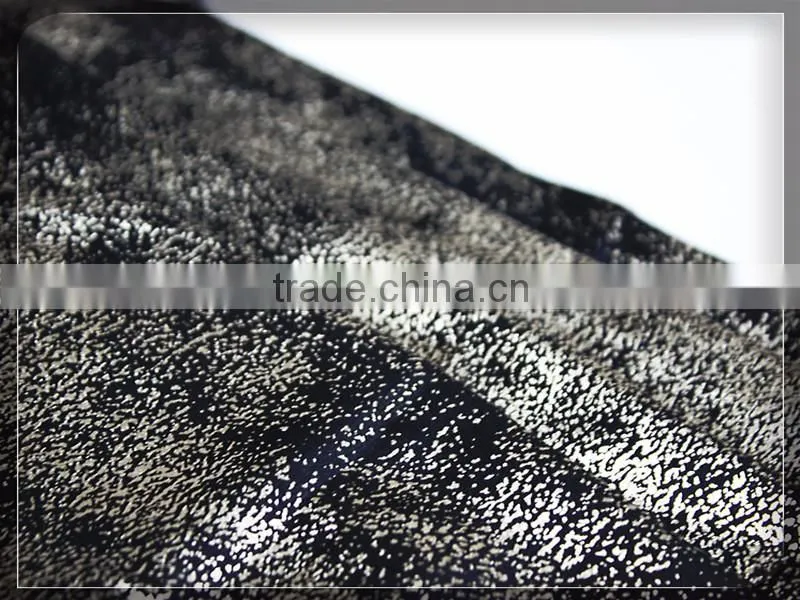 60s rayon bronzing gold foil fabric