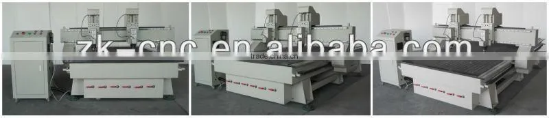 CNC Carving Machine With 2 Air Cooling Spindles/Vacuum Table/DSP Control ZK-1325-2
