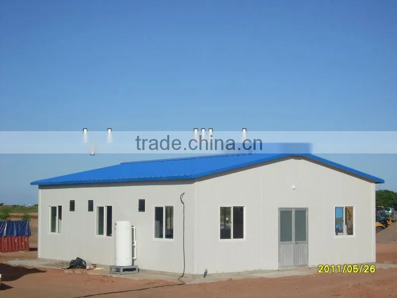prefab building as site office for mining camp