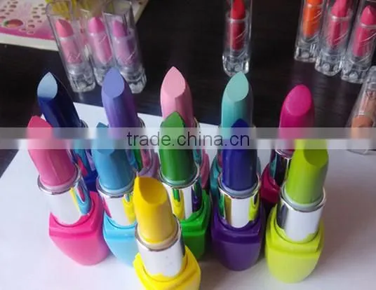 Wholesale High Quanlity Sexy Safe Black Purple Colors Brands Natural Matte Waterproof Lipstick