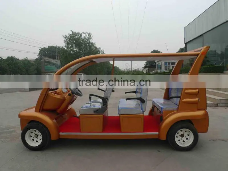 china beautiful design electric sightseeing car!!! bilayer laminated glass,wearproof and anti-skidding