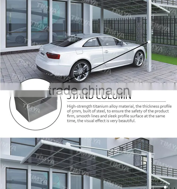 Top Quality outdoor strong and sturdy aluminum canopy carport