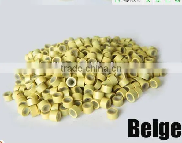 hair extension micro beads silicone micro rings silicone beads for hair extension 5030 1000pcs/bottle 500pcs/bottle
