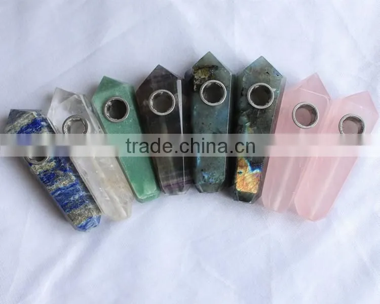 Natural all kinds of crystal quartz points smoking pipes
