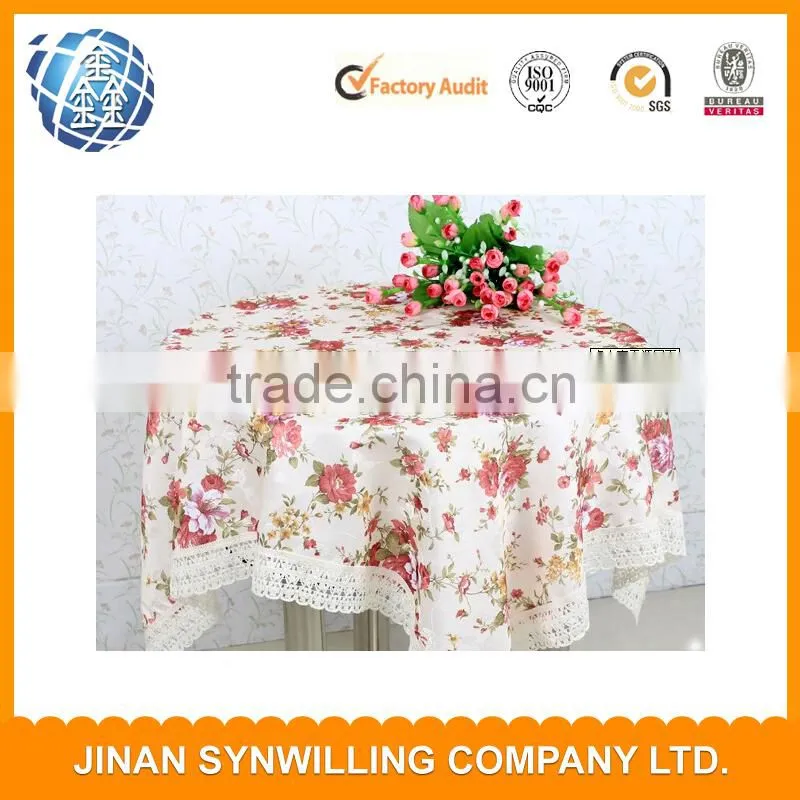100% polyester banquet chair cover for wedding party round polyester tablecloth table cover table linen