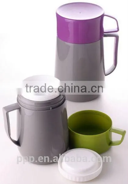 Plastic Food Jar With Glass Inside