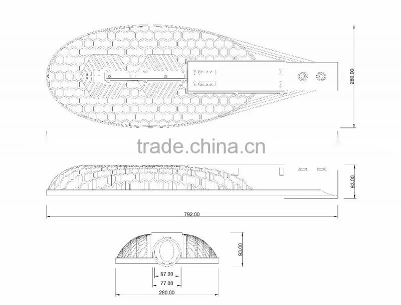 2016 China high-end 100W 120W 140W 160W LED street lamp post