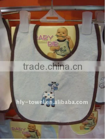 Cute baby bib embroidery designs good quality