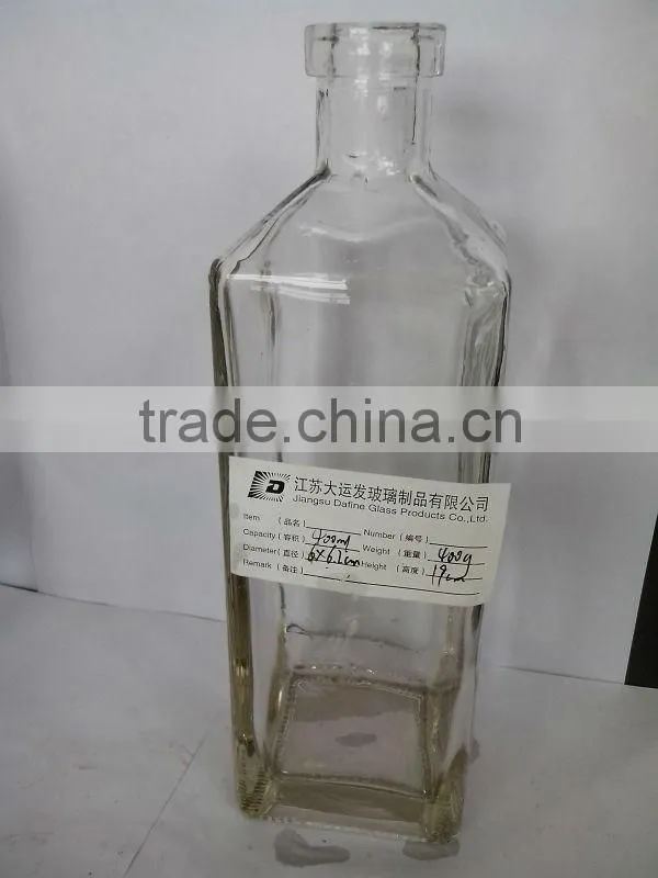 400ml wine glass bottle vodka bottle spirit bottle