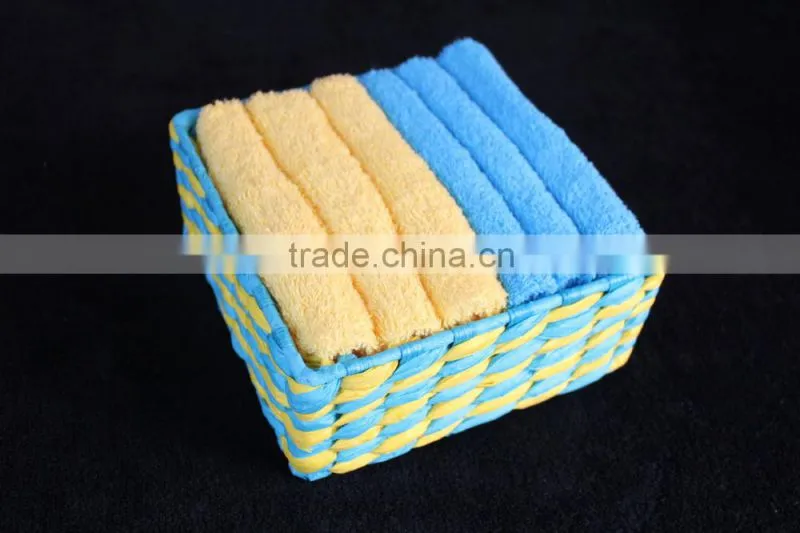 Egyptian Cotton Gift Towel ,Face Towel With Colorful Paper Basket