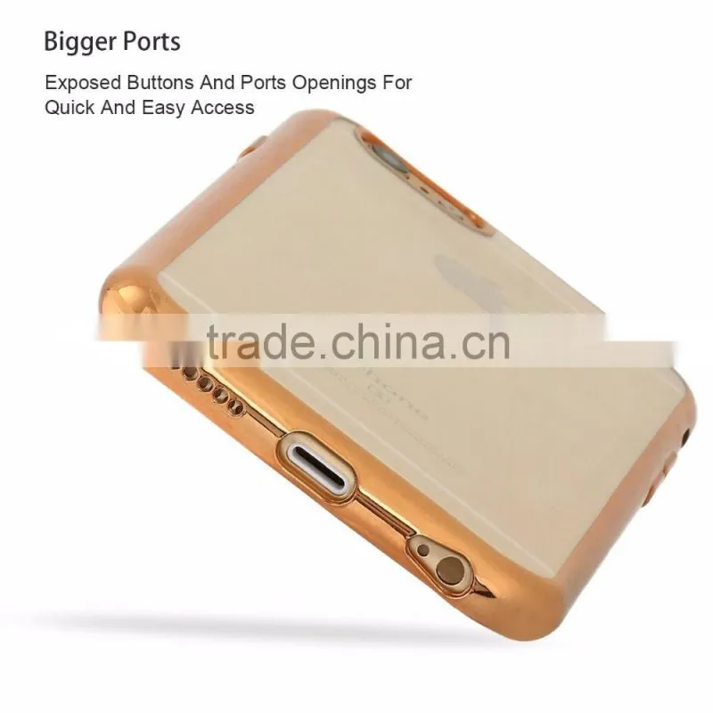 shockproof transparent pu for iphone 6s case