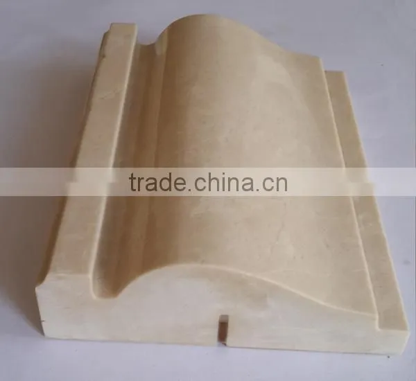 Honed marble wall skirting