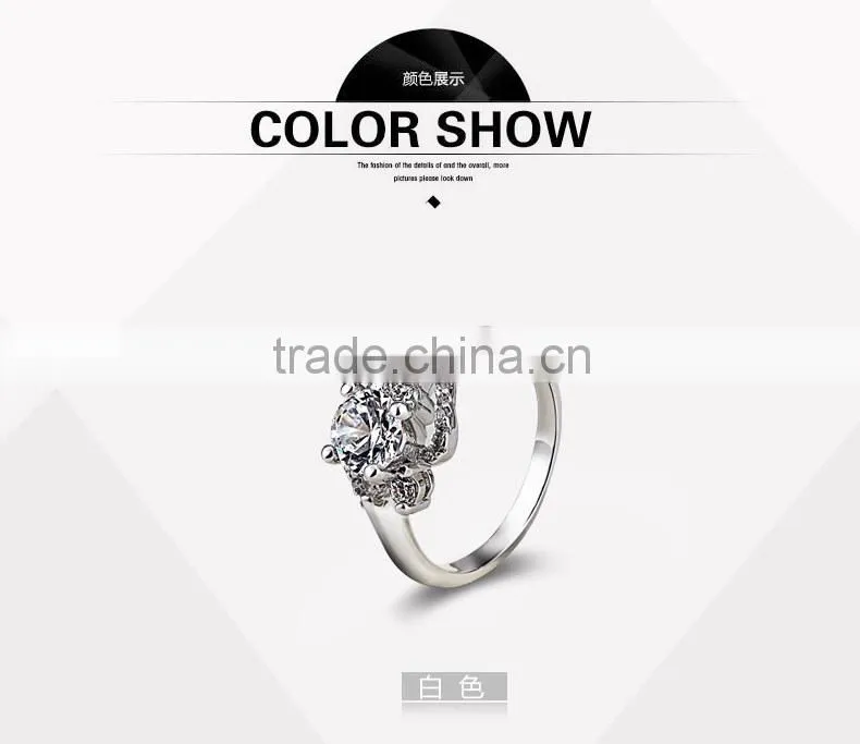 2015 summer fashion best infinity ring made with zircon jewerly 40142