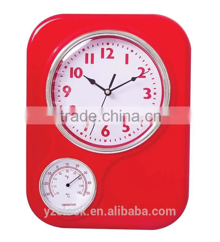 2014 Square wall clock and weatherglass