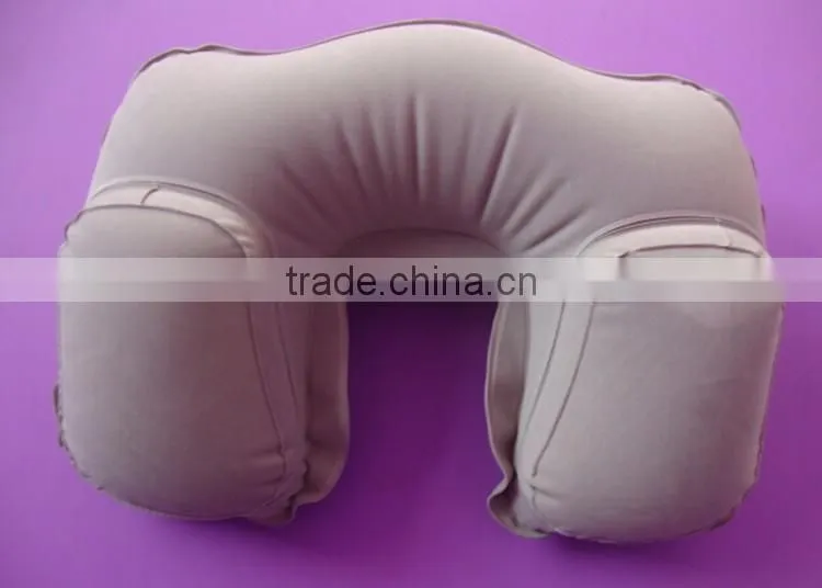 Air filled high quality customizd inflatable pillow, backrest pvc inflatable pillow
