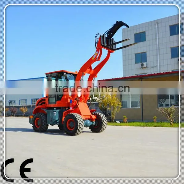 small front end wheel loader mini loader with quick hitch for multi use