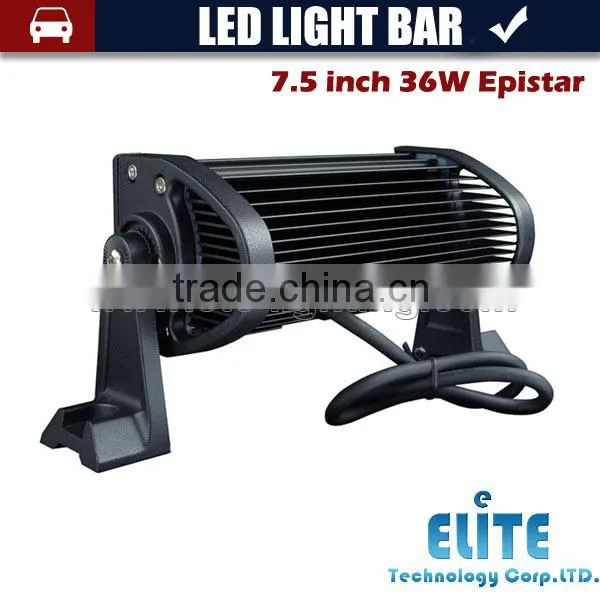 7.5 inches 2520LM 36W Off Road truck work light led flood double row led light bar