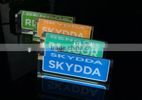 Custom Logo Block Clear Brand Block Acrylic Material Lucite Block