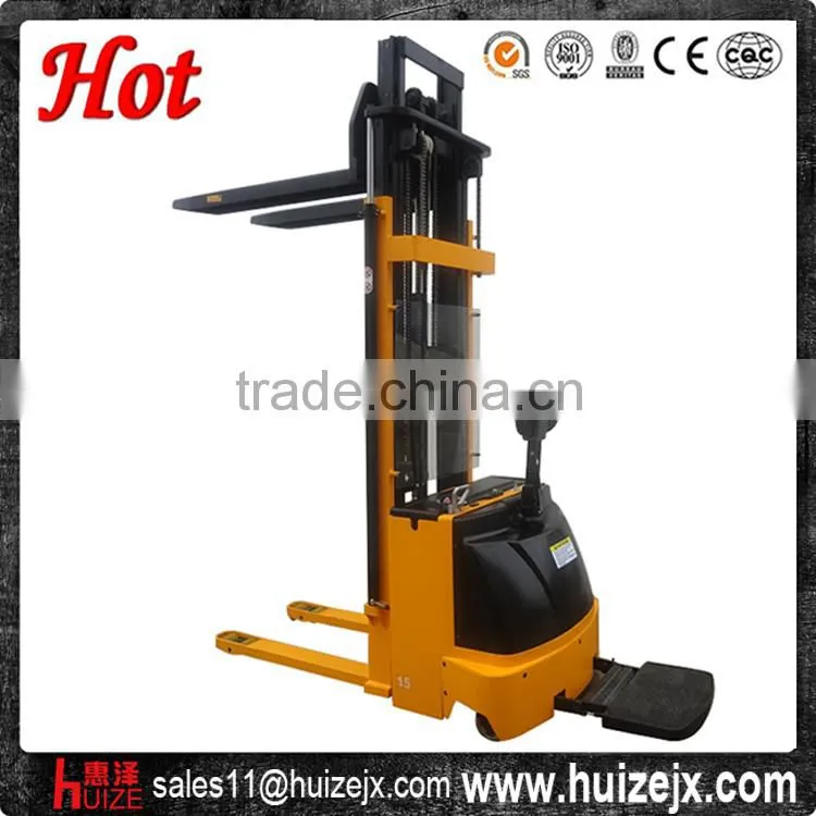 1.2 Tons Powered Electric Truck Forklift Full Electric Reach Stacker