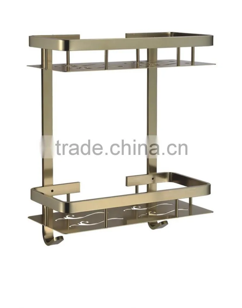 Wall mounted aluminium shower caddy