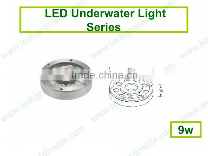 IP68 swimming led pool light 9w