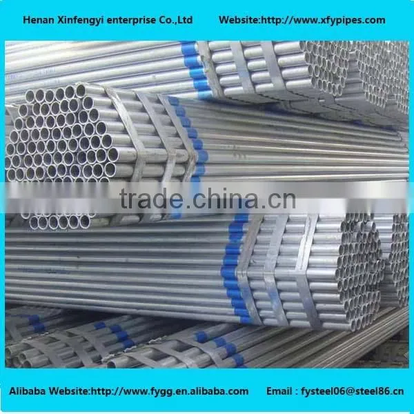 Hot sale greenhouse 34mm hot dipped galvanized steel pipe