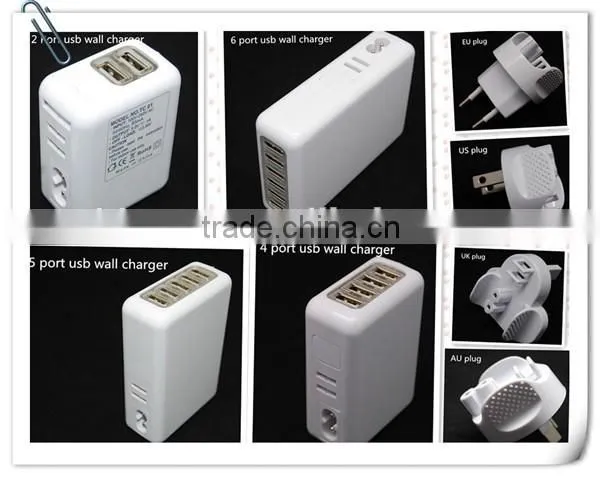 4a 5 Port usb wall adapter usb power adapter