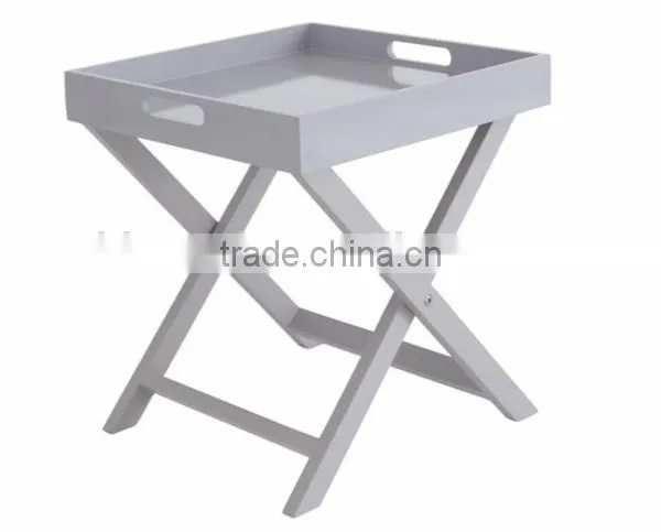 wooden folding tray table