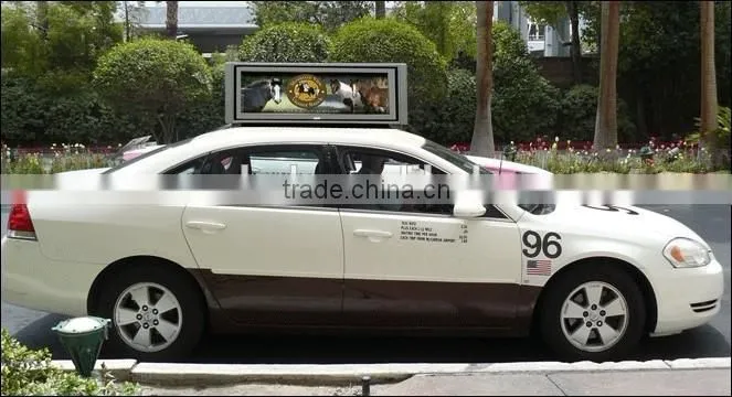 Taxi top led display P5 led display hd china xxx video advertising