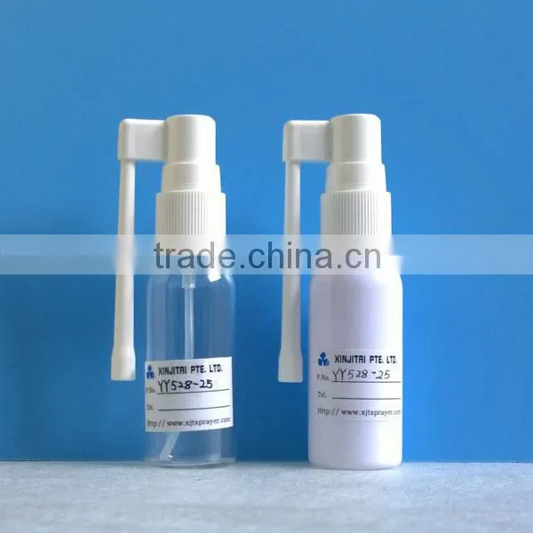 25ml Pharmaceutical PET Throat Spray Bottle, Cosmo Shape, Screw Neck