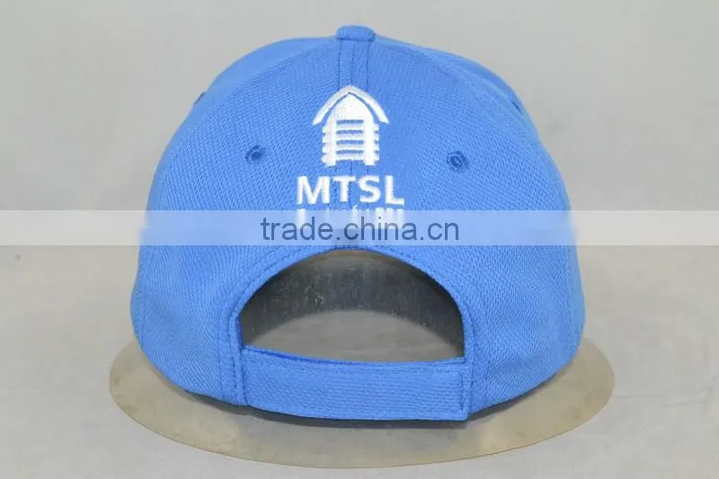 Guangzhou hat factory professional custom 8 panel / 100% cotton/blue/embroidery logo/baseball cap