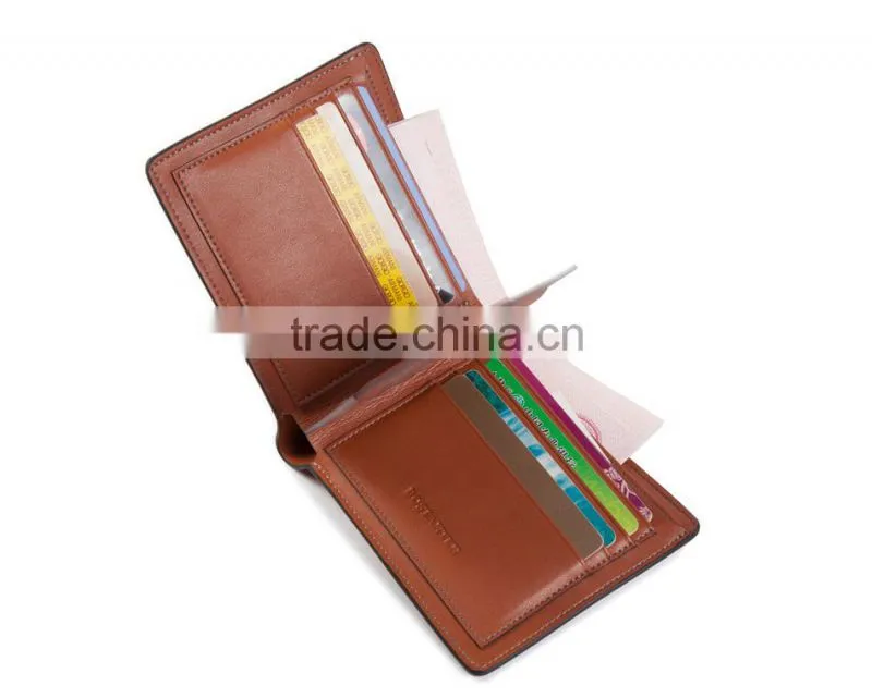 vintage 3 fold mens wallet with flap genuine leather bifold wallets