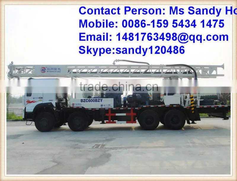 600 meters truck mounted water well drilling rig
