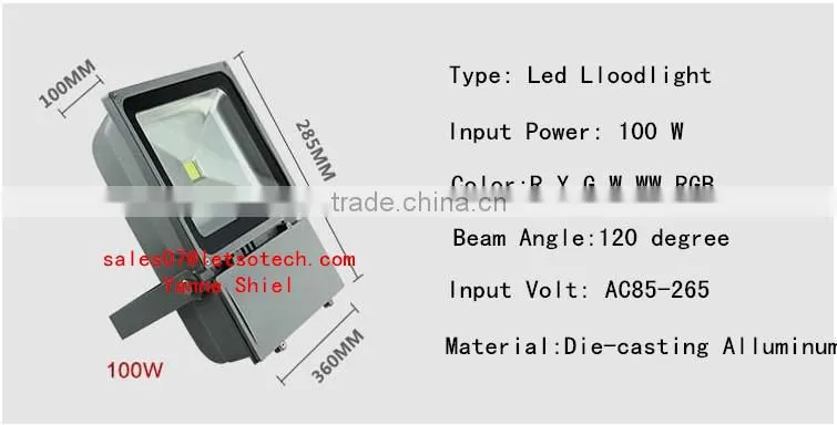 high power outdoor rgb led light floodlight led ip65 30w 50w 100w 150w 180w led floodlight waterproof IP67 led flood lamp