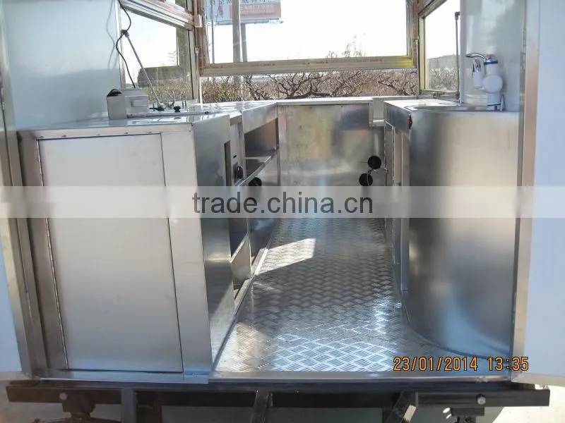 Used truck trailer mobile food trailer with wheels with CE approved