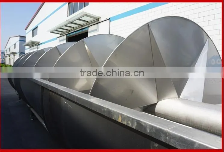 304 Type Stainless Steel Poultry carcass Screw Pre-chiller